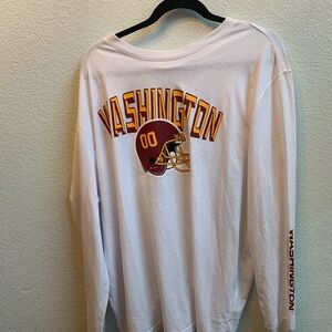 Washington White Long Sleeve Tee